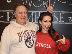 Bill Belichick and Jordon Hudson attend the annual Nantucket Christmas Stroll in Nantucket, Mass., earlier this month.