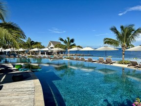 The double infinity pool at the beachfront -- nicknamed the wifi pool as the shape looks like the symbol -- make you feel as though you’re swimming out into the ocean at Sandals Saint Vincent. CYNTHIA MCLEOD/TORONTO SUN