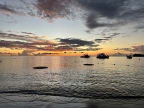 Sunsets are eye-poppers from the beach at Sandals Saint Vincent and the Grenadines. CYNTHIA MCLEOD/TORONTO SUN