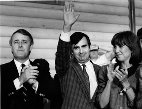 Brian Mulroney, Lucien Bouchard and Mila Mulroney.