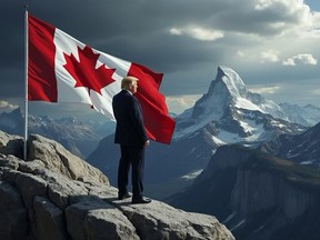 Donald Trump shared this image to his Truth Social account following his comments that Canada should become the 51st state of the union.