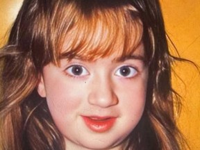 Caroline Breen as a child