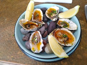 Grilled oysters from Oystera