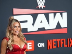 WWE superstar Nattie Neidhart at the RAW debut on Netflix.