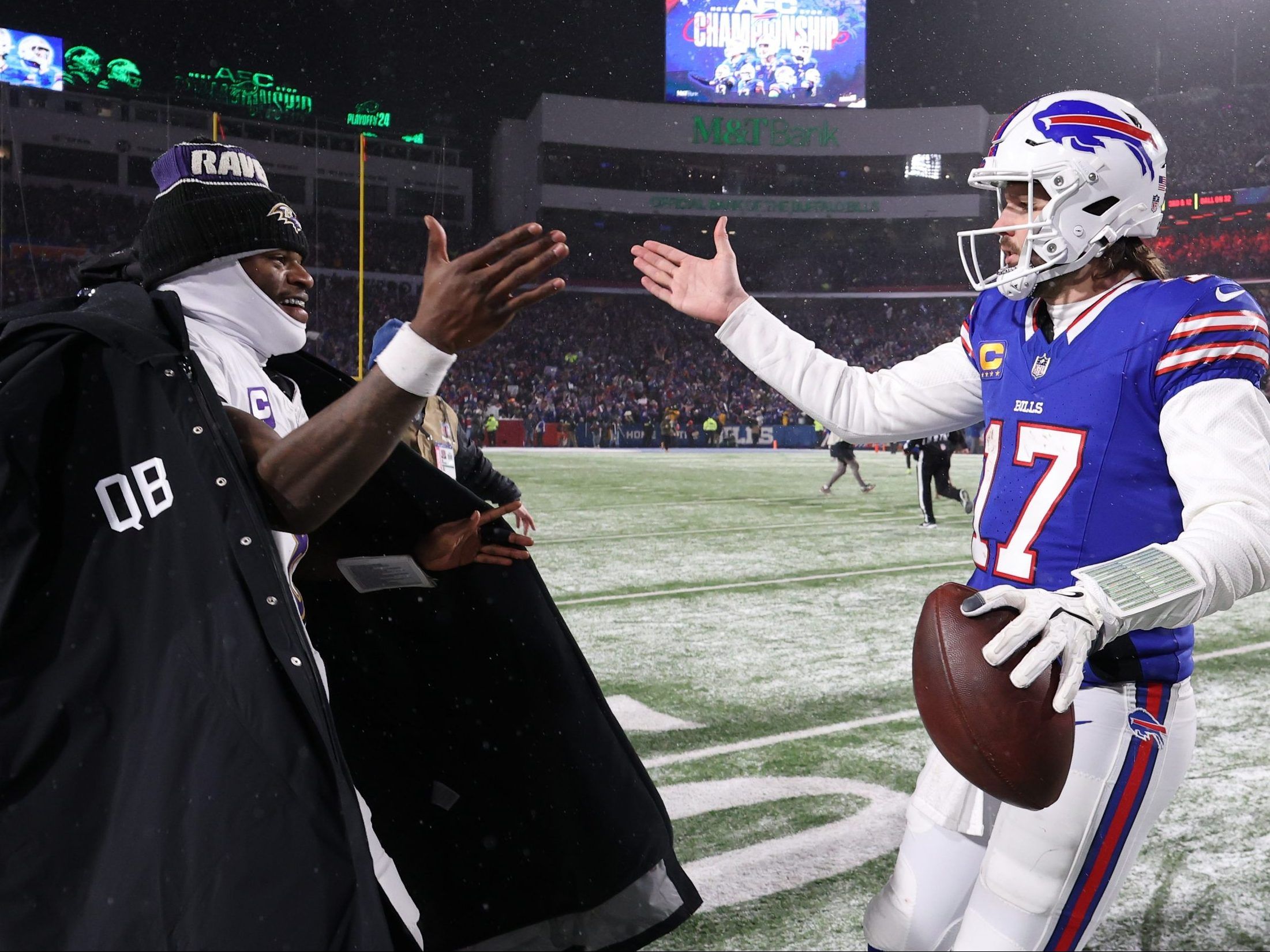 Allen scores 2 TDs, Bills force 3 Ravens turnovers to reach AFC title game