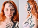 Alitia Thoburn shared images of her face tattoo to social media.