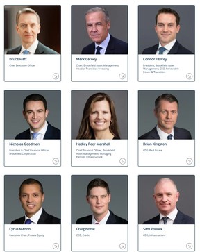 Mark Carney is the current chair of Brookfield Asset Management.