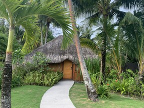Garden villa at Le Bora Bora by Pearl Resorts.