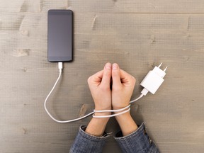 Adicción al teléfono.