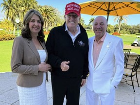Daniell Smith, president-elect Donald Trump and Kevin O'Leary