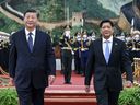 Chinese President Xi Jinping and Philippine President Ferdinand Marcos Jr.