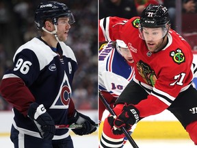 The Hurricanes acquired forwards Mikko Rantanen from the Avalanche and Taylor Hall from the Blackhawks in a three-team trade on Friday, Jan. 24, 2025.