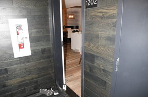A photo of the exterior of Mohamad Al Ballouz and Synthia Bussières apartment. Court files