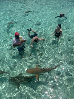 Snorkelling at Bora Bora