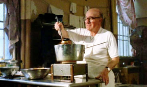 TOO MANY ONIONS, VINNIE: Vinnie (Charles Scorsese) whips up a prison meal in Goodfellas. The mob no longer rules the roost in prison. WARNER BROS.
