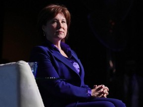 Christy Clark, the former premier of British Colombia, attends the US-Canada Summit, in Toronto on Tuesday June 11, 2024.THE CANADIAN PRESS/Chris Young
