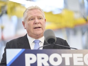 El líder de PC de Ontario, Doug Ford, habló.