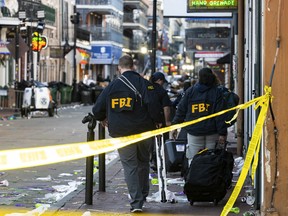 FBI investigators arrive at the scene