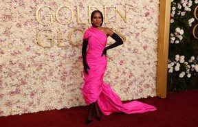 Kerry Washington arrives for the 82nd annual Golden Globe Awards at the Beverly Hilton hotel in Beverly Hills, California, on Jan. 5, 2025.