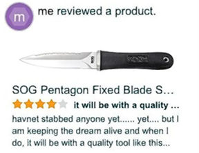 A killer chimes in. AMAZON