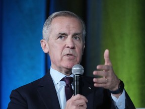Former Bank of Canada governor Mark Carney signalled through his campaign team that he’ll launch a bid to replace Prime Minister Justin Trudeau as Liberal party leader. Carney, who has served as the governor of the Bank of Canada and the Bank of England, speaks at the Sustainable Finance conference on Thursday Nov. 28, 2024.