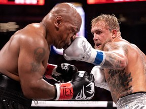 Jake Paul vs. Mike Tyson at AT&T Stadium on November 15, 2024 in Arlington, Texas.