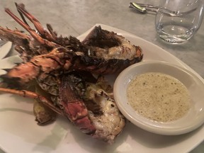 The lobster is plentiful - and delicious - seemingly at every dining corner of St. Kitts and Nevis. ROB LONGLEY/TORONTO SUN