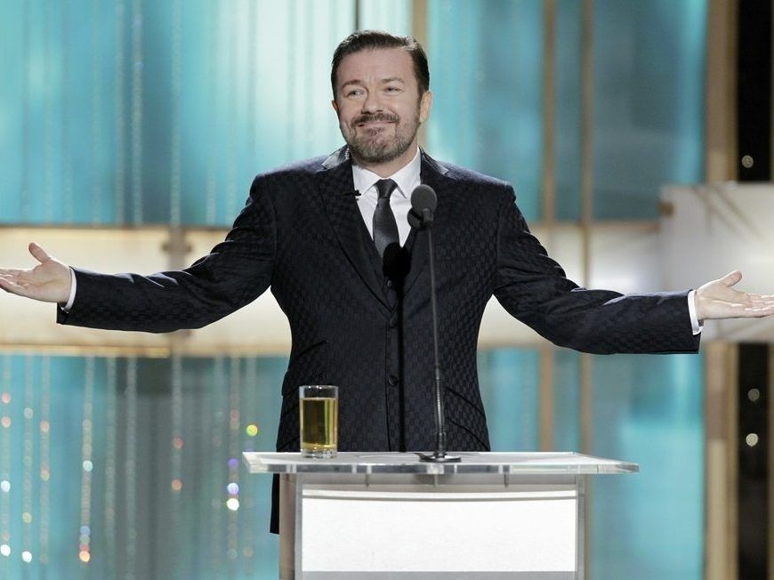 Ricky Gervais roasts Grammy winners for making political speeches