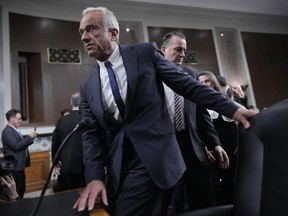 Robert F. Kennedy Jr., la elección de Donald Trump de ser el Secretario de Salud y Servicios Humanos, Capitolio de Washington, el miércoles 26 de enero, apareció frente al Comité de Finanzas del Senado para una audiencia de confirmación.