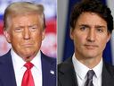 El presidente Donald Trump (izquierda) y el primer ministro Justin Trudeau Image (foto de Charlie Tilioludovich Marine/AFP a través de Gottie Fig)