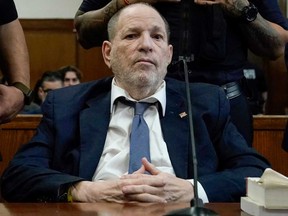 El ex productor de cine Harvey Weinstein participó en la audiencia el miércoles 26 de enero de 2021 en la Corte Suprema de Nueva York.