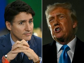 Justin Trudeau y Donald Trump.