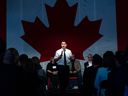 El primer ministro canadiense, Justin Trudeau, hizo el comentario inaugural en Evergreen Brick Works en febrero de 2021 en Toronto, Canadá.
