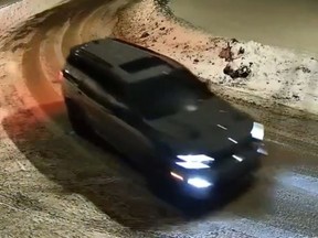 A suspect vehicle.