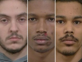 Desde la izquierda, amina Benahadjoudza, Ferrell Esprit y Malic Jones.