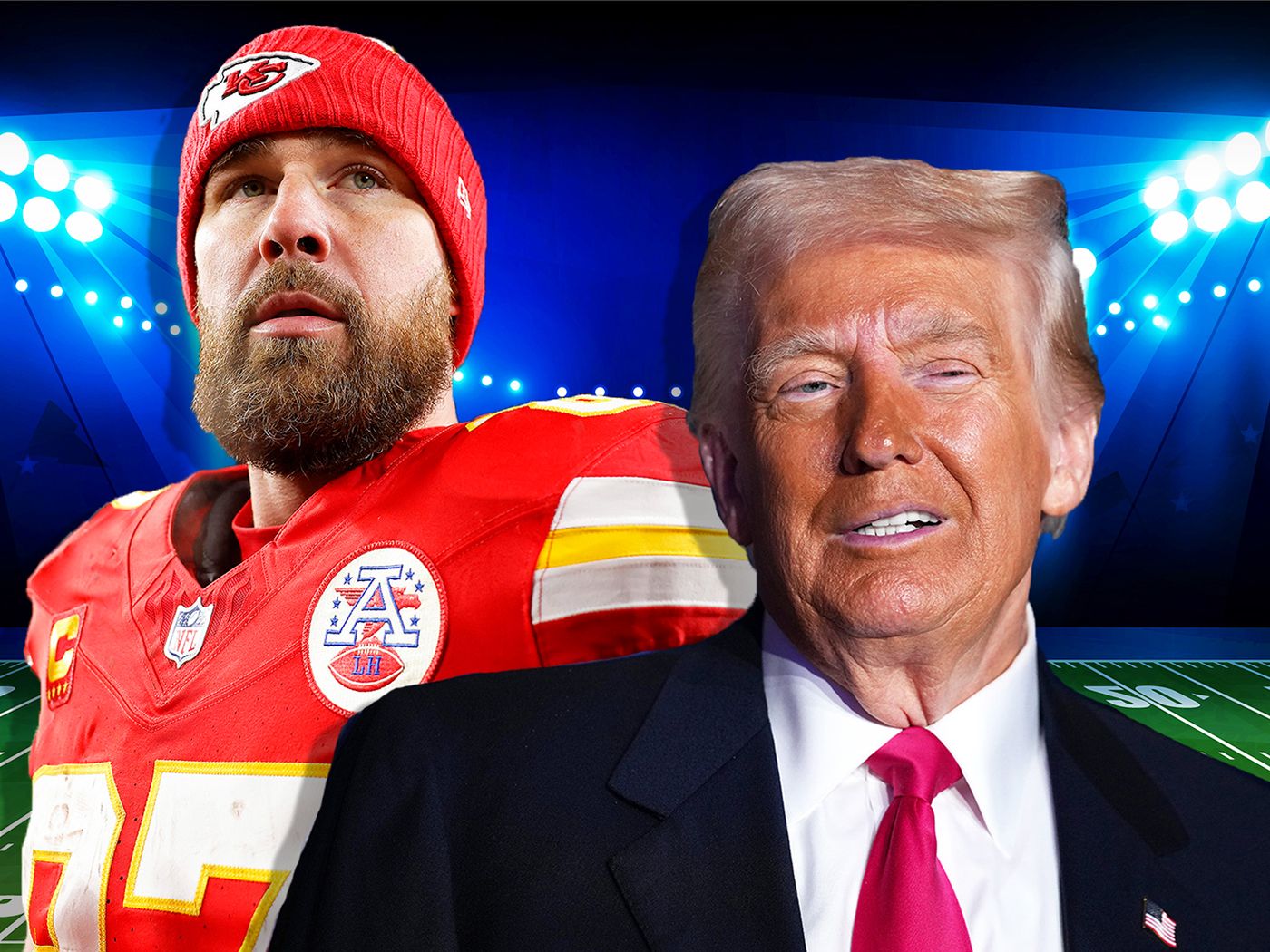 Travis Kelce calls it an 'honour' to have Taylor Swift hater Trump at Super Bowl