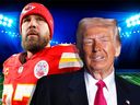 Travis Calcs dice que es un gran honor mantener al presidente Donald Trump en el Super Bowl del domingo.