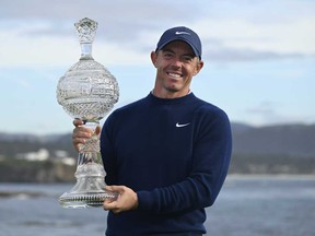Rory McLearo, Irlanda del Norte, celebró el domingo 2 de febrero de 2021, domingo 212, 2021, en el torneo de golf PBB Bitch Pro-M.