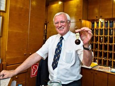 Most oversized room keys are designed to be left behind with your friendly receptionist. (PHOTO: Dominic Arizona Bonuccelli)