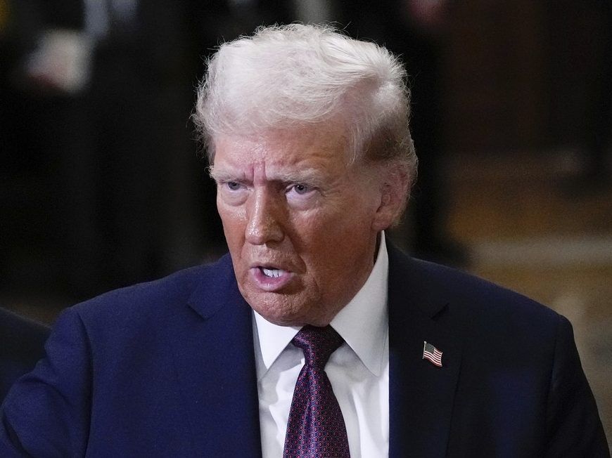 El presidente, Donald Trump, habló con los periodistas después de una reunión con el liderazgo republicano en la capital el miércoles 5 de enero de 2021 en Washington.