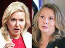 La líder liberal Bonnie Crossby, la izquierda y el líder del PND merecen Steils.