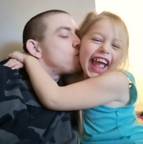 Dustin Seddon and his daughter. DUSTIN SEDDON