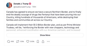 Trump Truth Social post