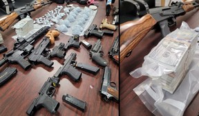 Armas apreendidas e eficazes.