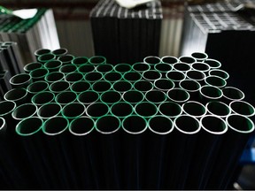 Steel products in stock.