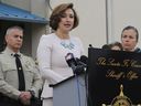 Chief Medical Investigator Heather Jarrell answered questions about the investigation by actor Gene Hackman and his wife Betsy Arakawa at a press conference in Santa Fe, New Mexico, at a New Mexico news conference.