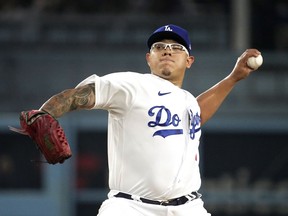 Los Angeles Dodgers starting pitcher Julio Urias