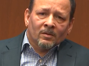 Convicted killer and lothario Robert Baker testified his girlfriend Monica Sementilli had nothing to do with her husband Fabios murder. SCREENGRAB/ COURTTV