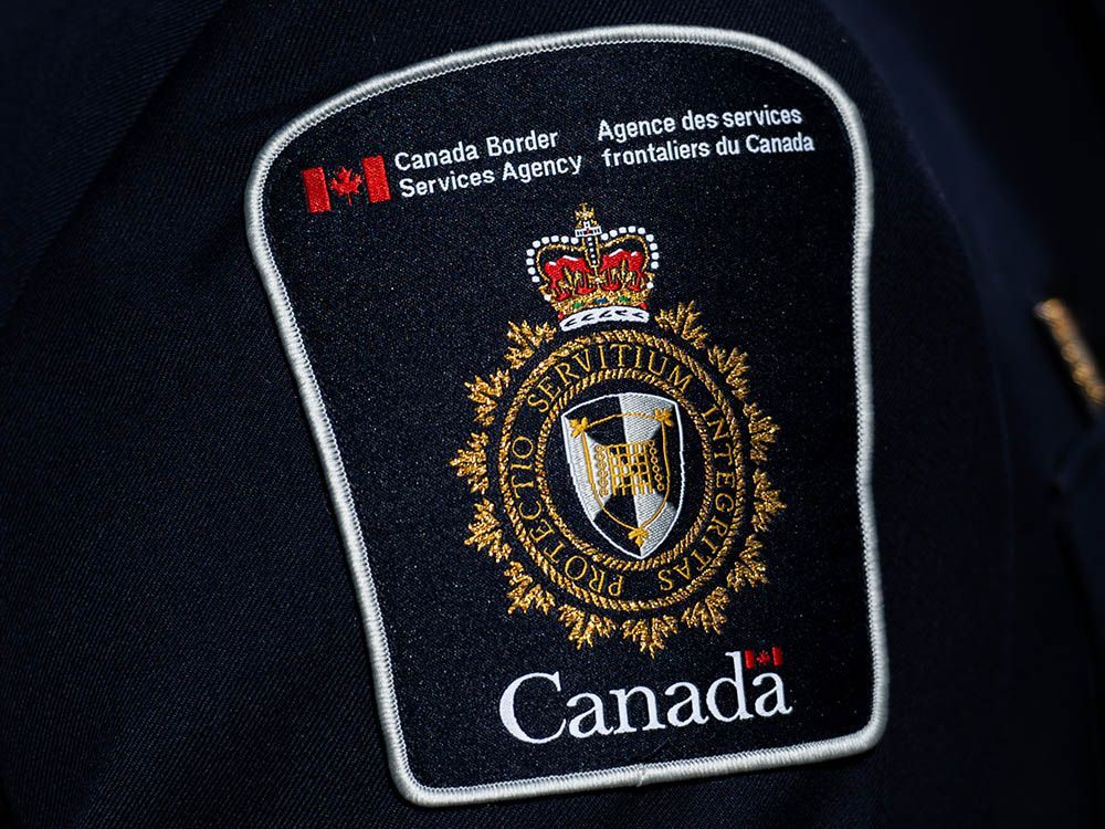 File photo of a Canada Border Services Agency (CBSA) patch.