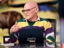 James Carville speaks onstage during Election Night Live With Brian Williams at Amazon Studios on November 05, 2024 in Culver City, California.